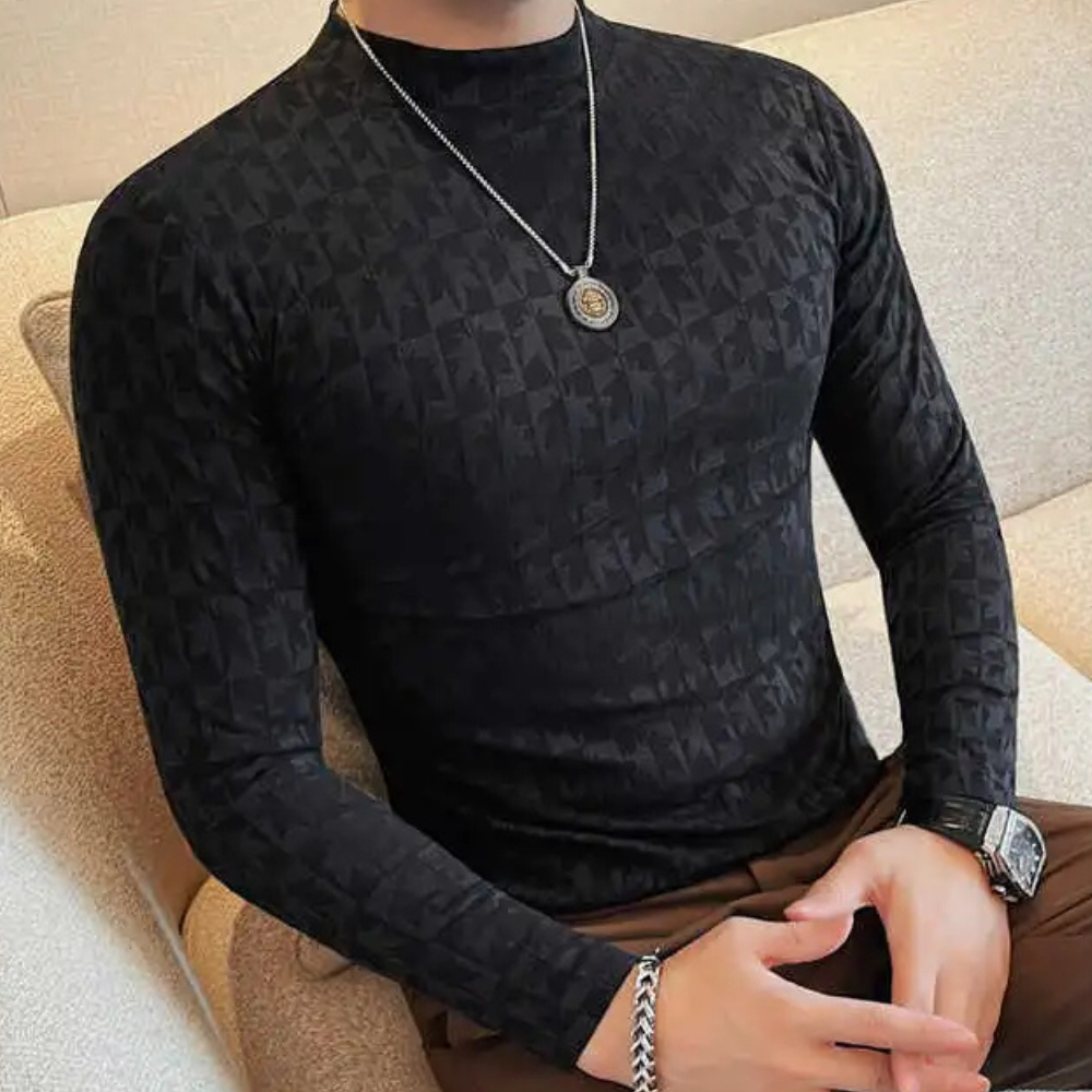 Ryan® | T-shirt moderne à col montant pour hommes