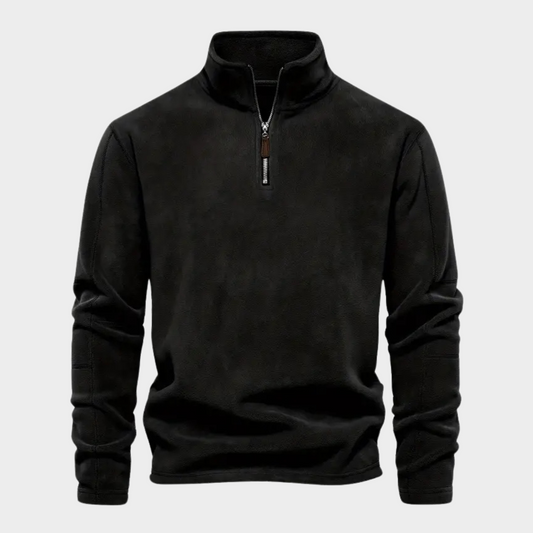 Doyle® | Pull en velours côtelé à demi-zip