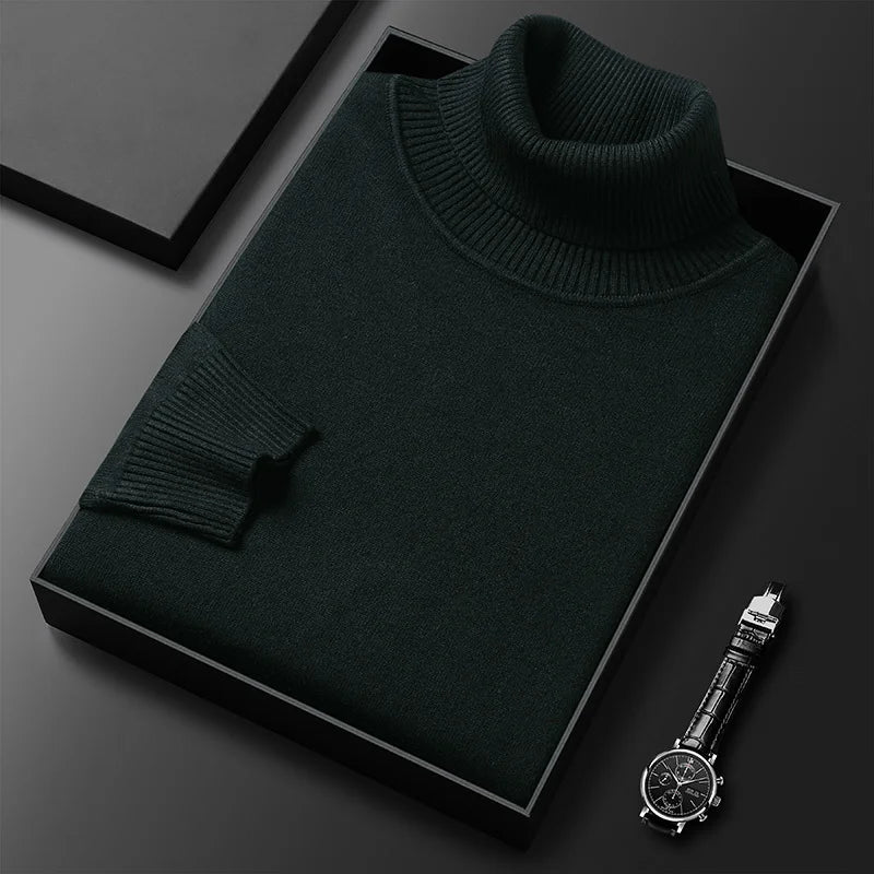 Edgardo® | Pull à col roulé en cachemire de luxe