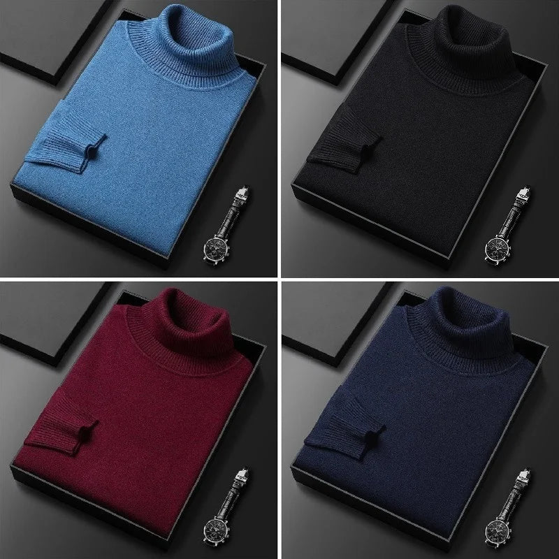 Edgardo® | Pull à col roulé en cachemire de luxe
