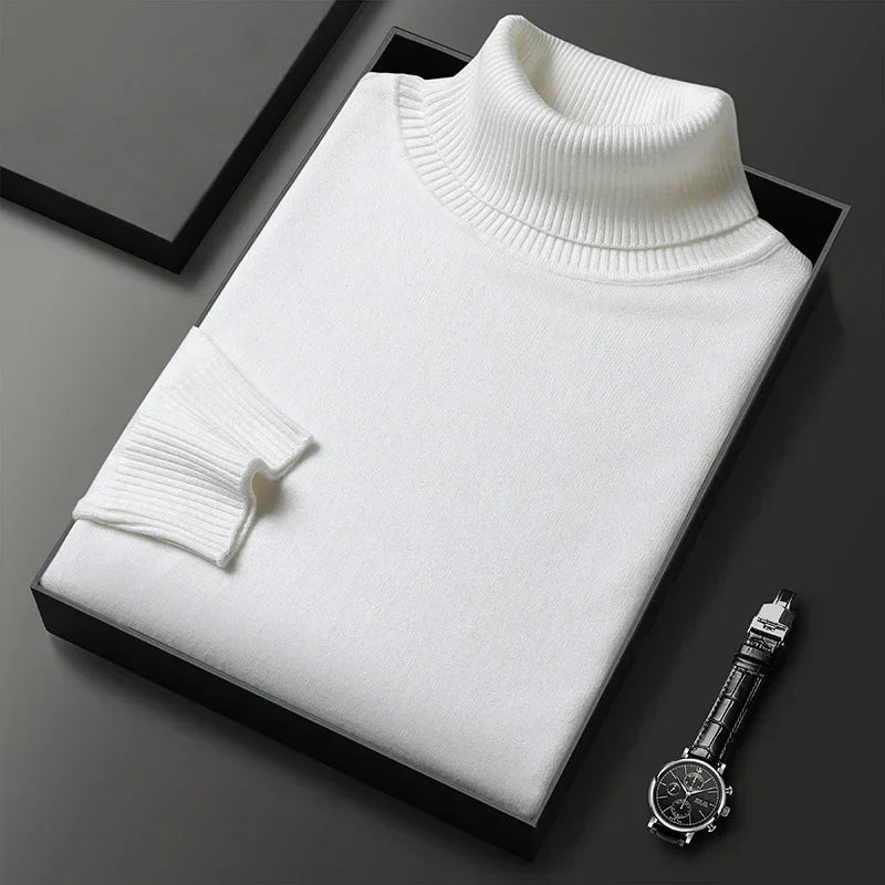 Edgardo® | Pull à col roulé en cachemire de luxe