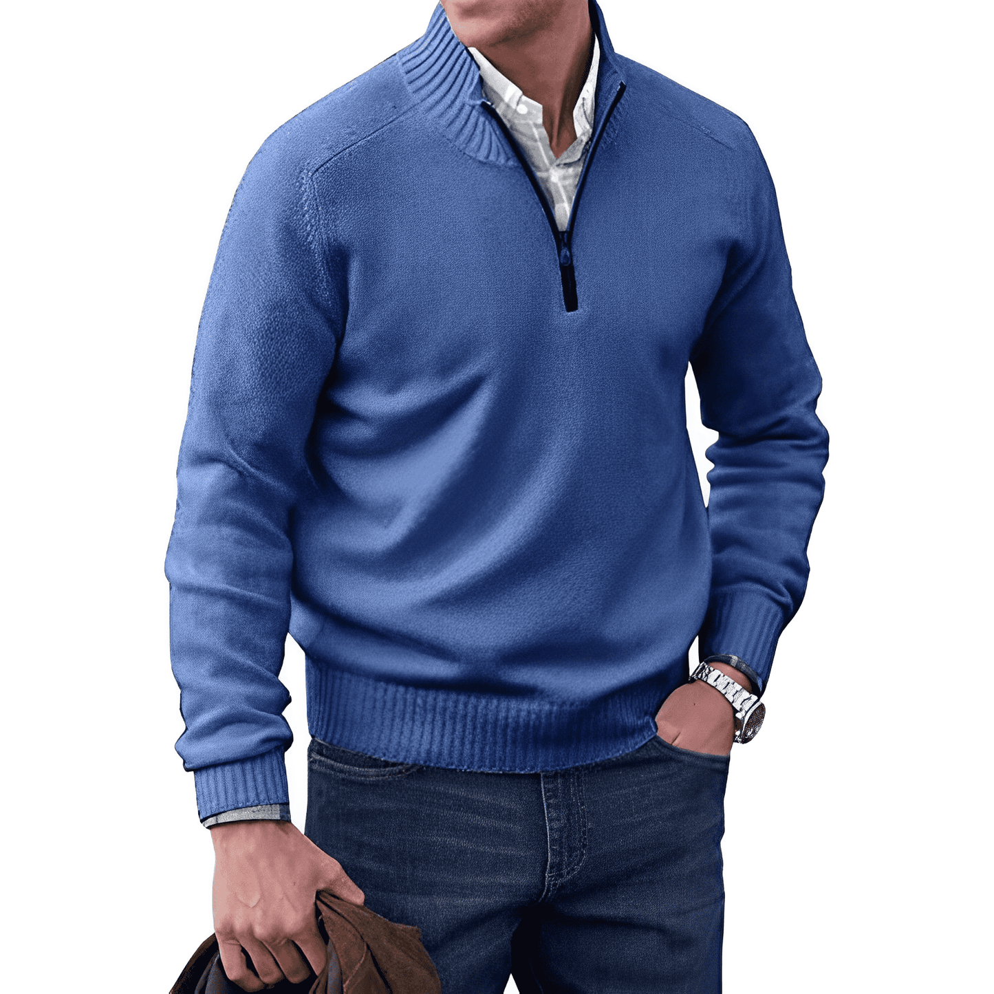 Diotrèphes® | Pull zippé élégant en cachemire