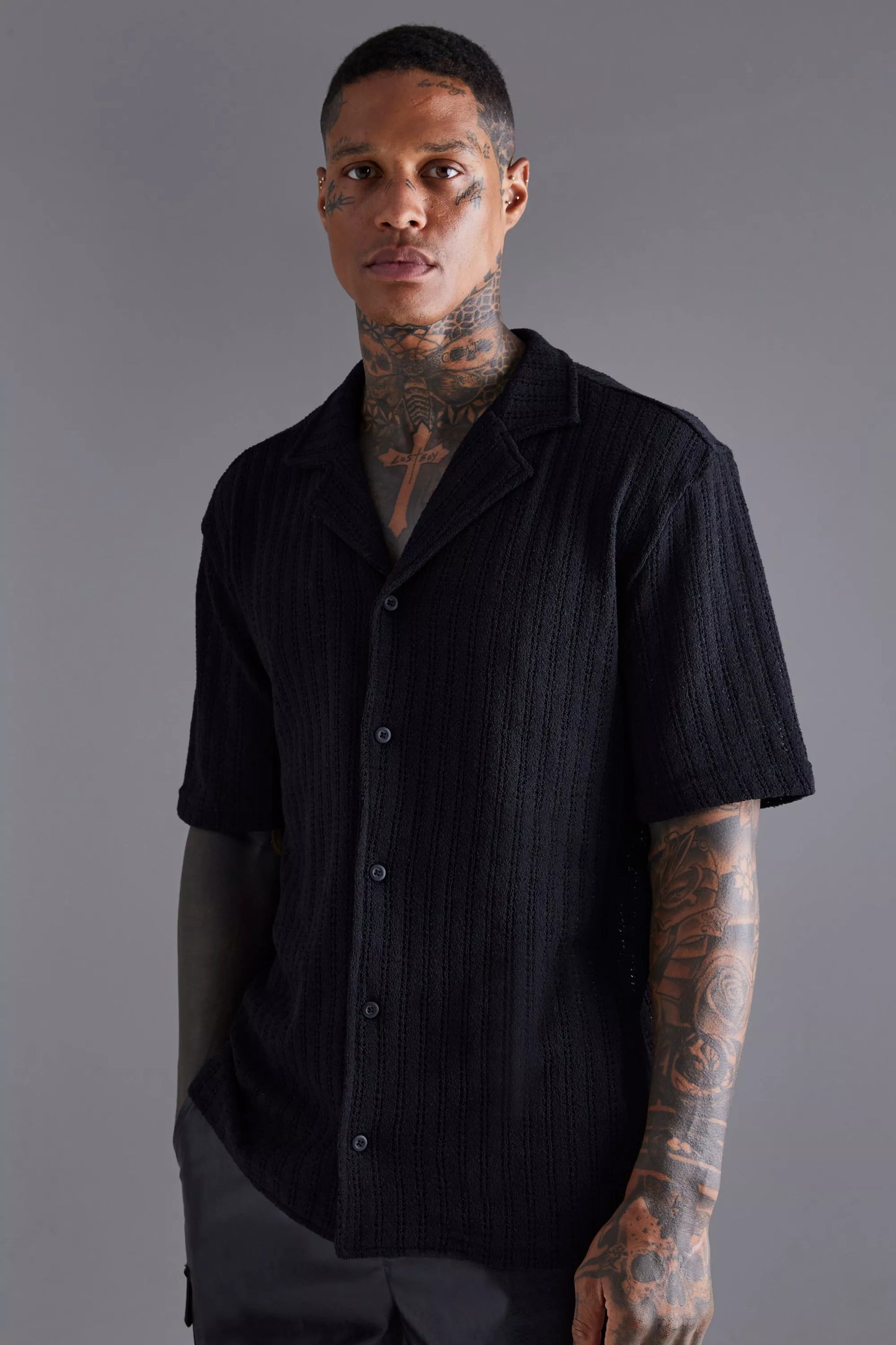 Yago® | Chemise surdimensionnée en tricot torsadé