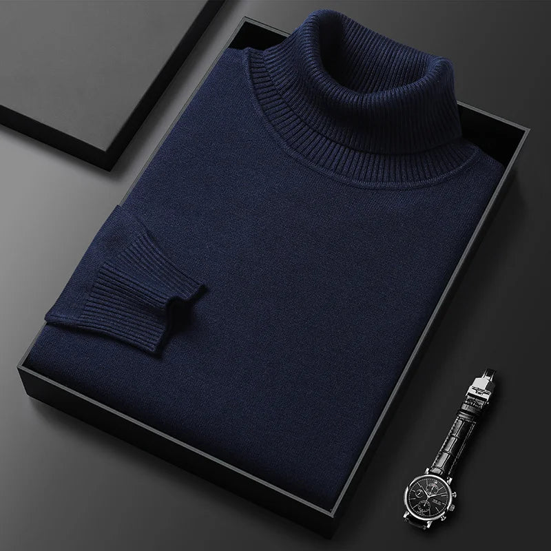 Edgardo® | Pull à col roulé en cachemire de luxe
