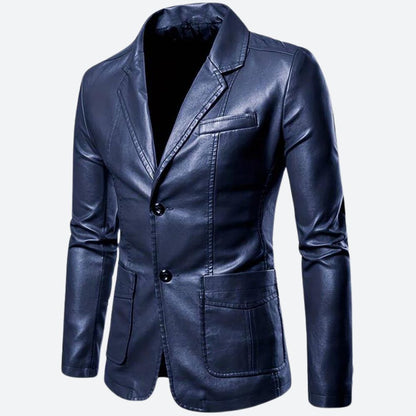 Geoffrey® | Blazer veste en cuir élégance intemporelle