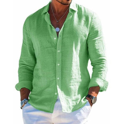 Kristofer® | Chemise élégante en coton et lin