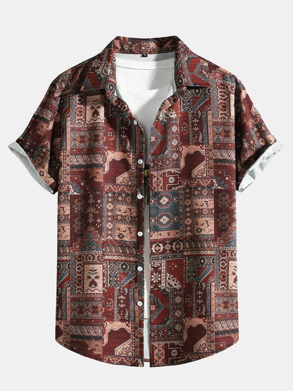 Atman® | Chemise boutonnée à imprimé tribal