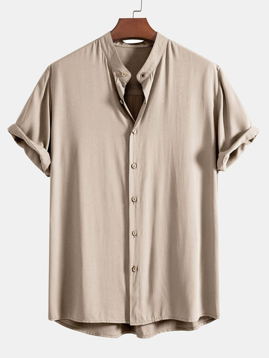 Asmus® | Chemise à col montant en viscose