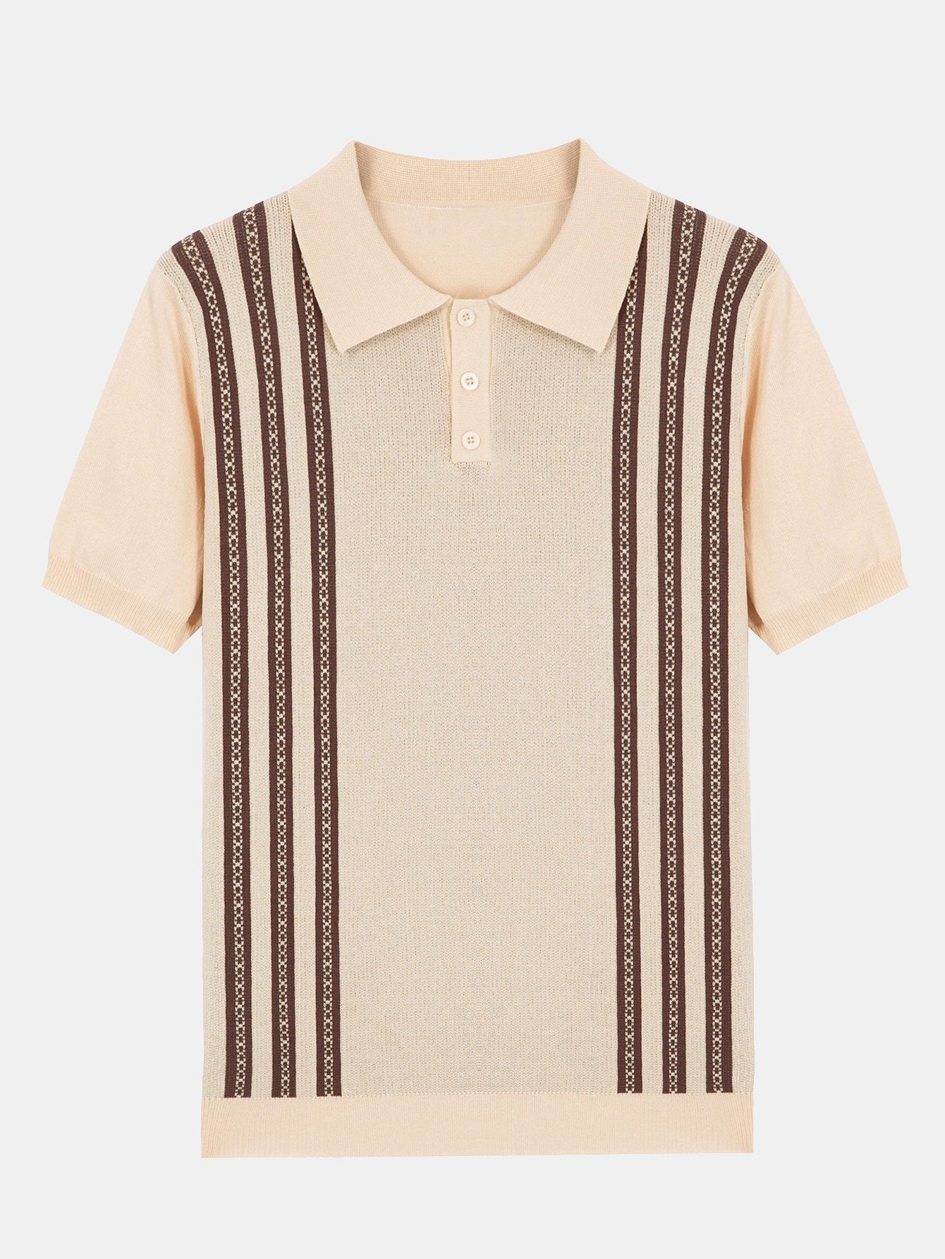 Cuno® | Polo pull rayé à manches courtes