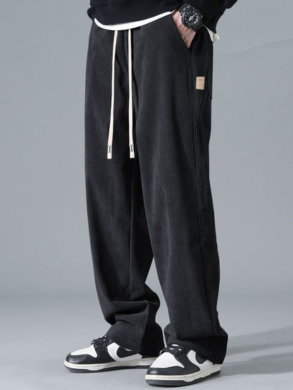 Aubine® | Pantalon droit en velours côtelé