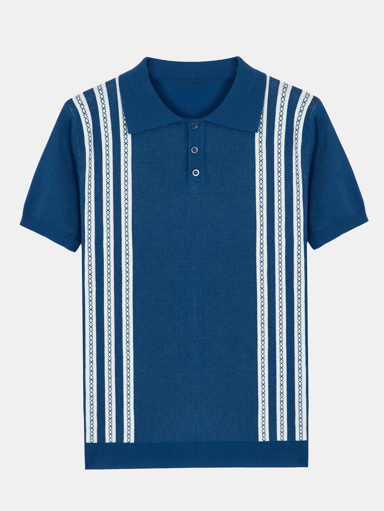 Cuno® | Polo pull rayé à manches courtes