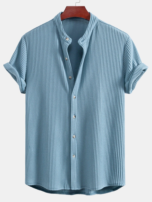 Arvin® | Chemise à col montant gaufré