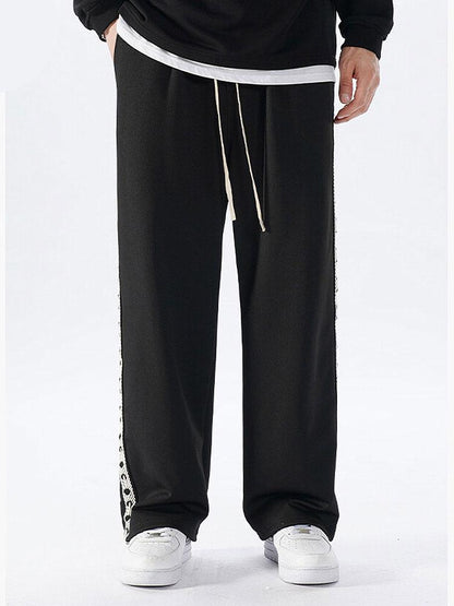 Bardo® | Pantalon droit coupe décontractée avec empiècements en sangles latérales