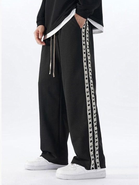 Bardo® | Pantalon droit coupe décontractée avec empiècements en sangles latérales