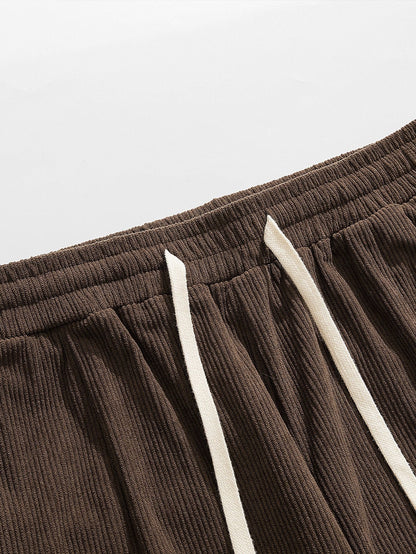 Banville® | Pantalon cargo en velours côtelé coupe ample