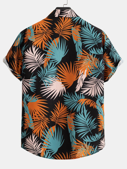 Asahel® | Chemise boutonnée à imprimé feuilles
