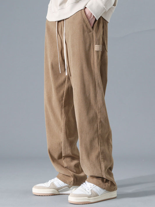 Aubine® | Pantalon droit en velours côtelé