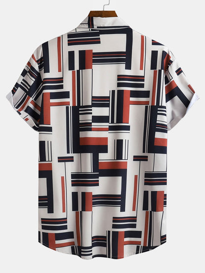 Atilio® | Chemise boutonnée à imprimé géométrique