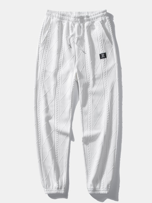 Azzedine® | Pantalon de jogging en jacquard géométrique