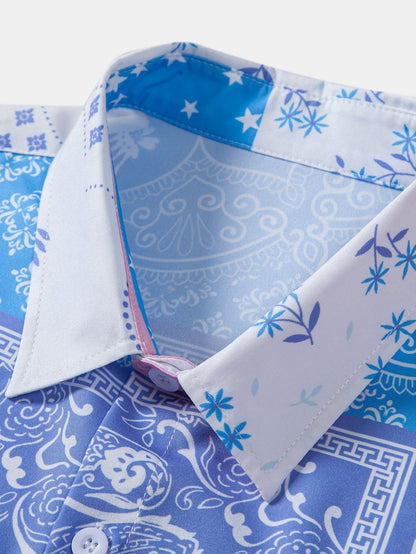 Aston® | Chemise boutonnée à imprimé floral cachemire