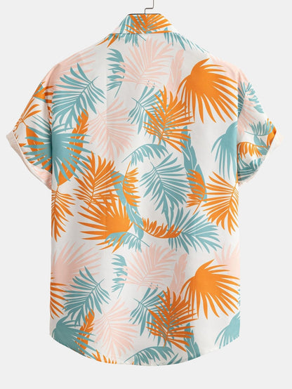 Asahel® | Chemise boutonnée à imprimé feuilles