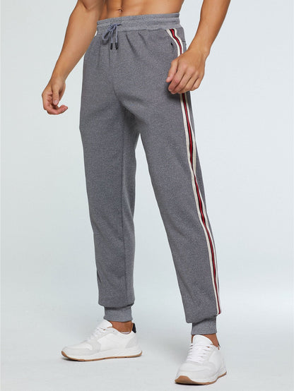 Bardolphe® | Pantalon de jogging à rayures latérales doublé en peluche