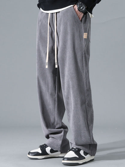 Aubine® | Pantalon droit en velours côtelé