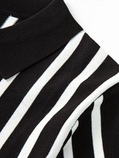 Céférino® | Polo pull rayé à manches courtes