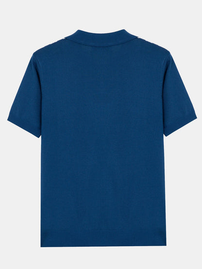 Cuno® | Polo pull rayé à manches courtes
