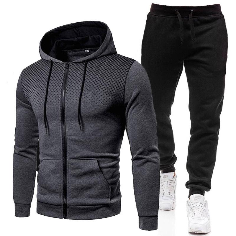 Dustin® | Ensemble de survêtement composé d'un pantalon et d'une veste avec fermeture éclair