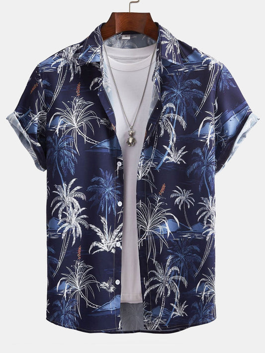 Arvo® | Chemise boutonnée à imprimé palmier