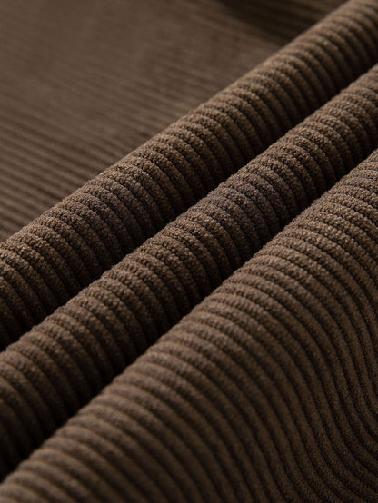 Banville® | Pantalon cargo en velours côtelé coupe ample