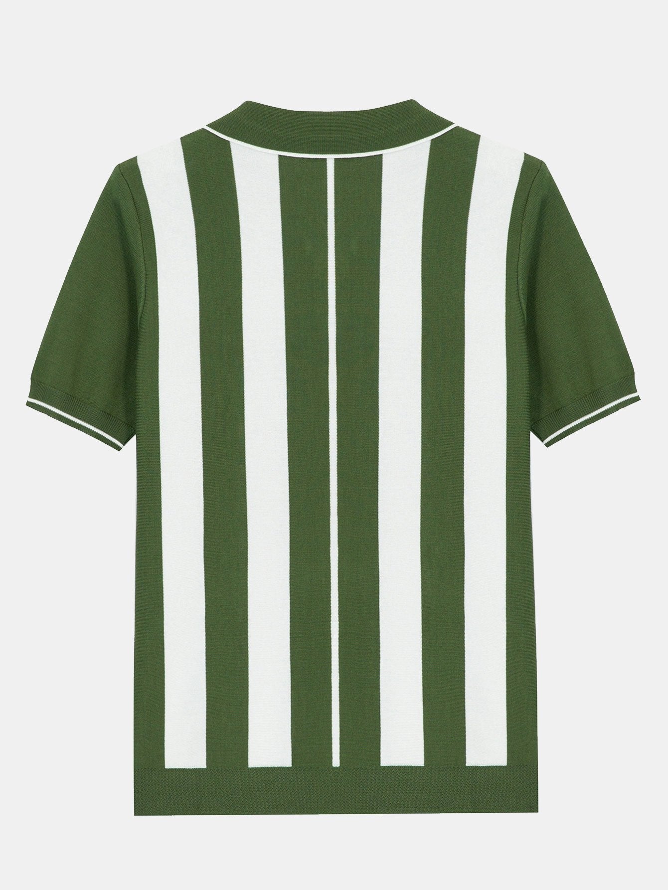 Damian® | Polo pull zippé rayé
