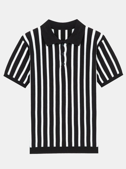 Céférino® | Polo pull rayé à manches courtes