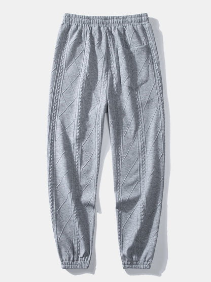 Azzedine® | Pantalon de jogging en jacquard géométrique