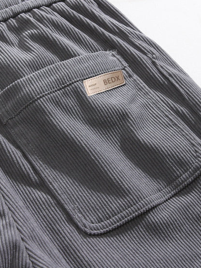 Aubine® | Pantalon droit en velours côtelé