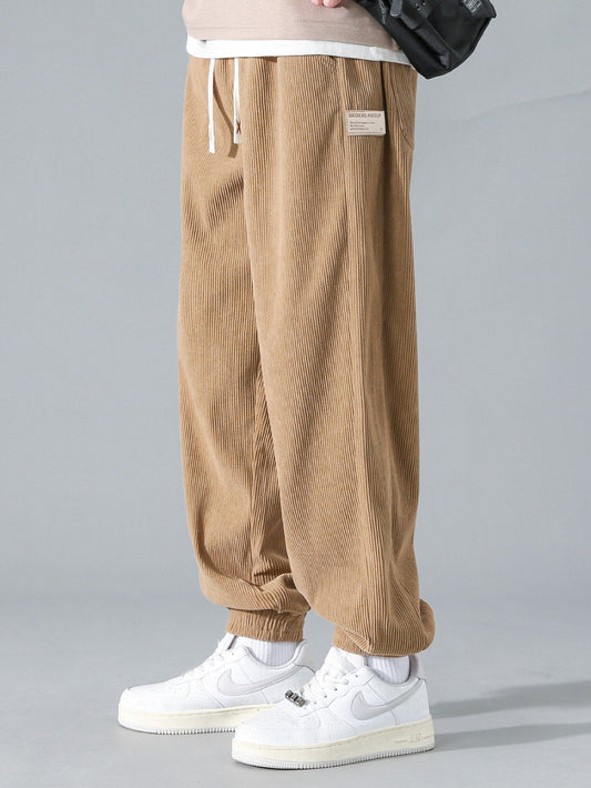 Auriel® | Pantalon de jogging en velours côtelé à cordon de serrage