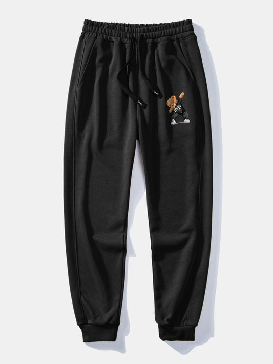 Azarja® | Pantalon de jogging imprimé ours cool