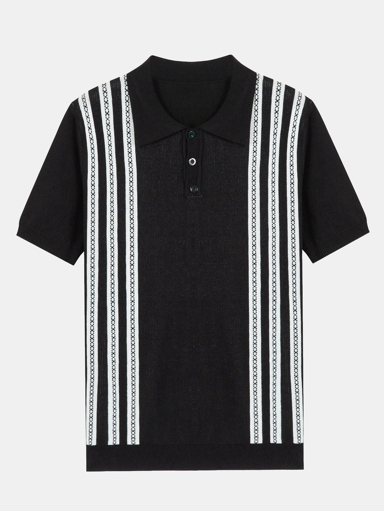 Cuno® | Polo pull rayé à manches courtes