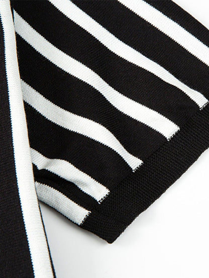 Céférino® | Polo pull rayé à manches courtes