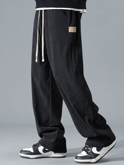 Aubine® | Pantalon droit en velours côtelé