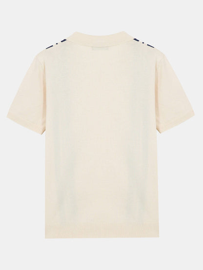 Dépositaire® | Polo pull rayé à col Johnny