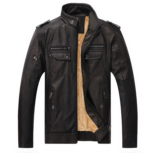 Johnathan® | Veste polaire en cuir classique pour hommes