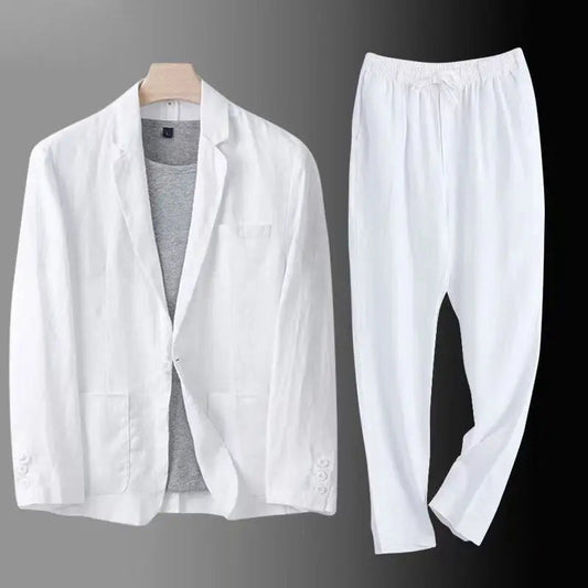 Dougal® | Ensemble blazer et pantalon en lin de luxe