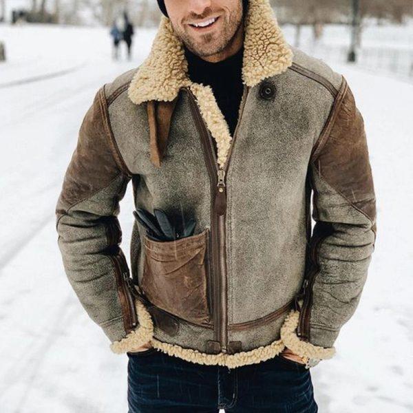 Éphraïm® | Veste en cuir polaire épais